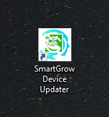 Open Smart Grow Updater from desktop and connect device via USB